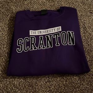 University Of Scranton Purple Crewneck
